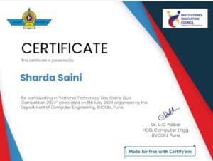 “National Technology Day” and Organizing  Online Quiz 2024