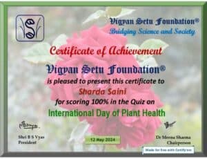 International Day of Plant Health 2024 quiz certificate download