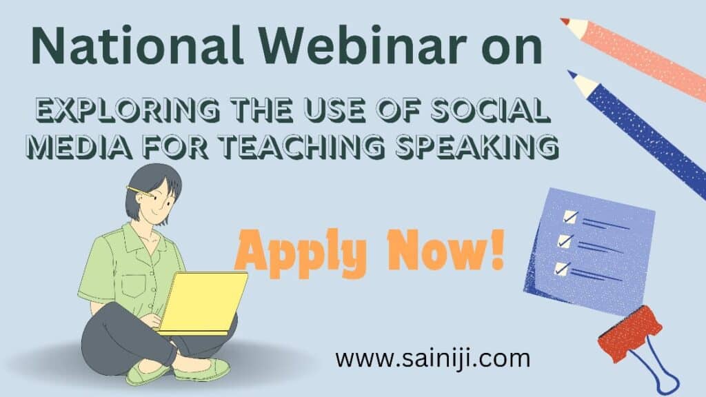Webinar on Exploring the Use of Social Media for Teaching Speaking