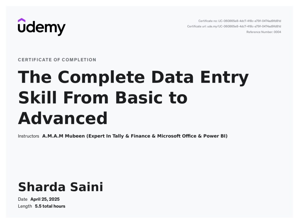 The Complete Data Entry Skill From Basic to Advanced