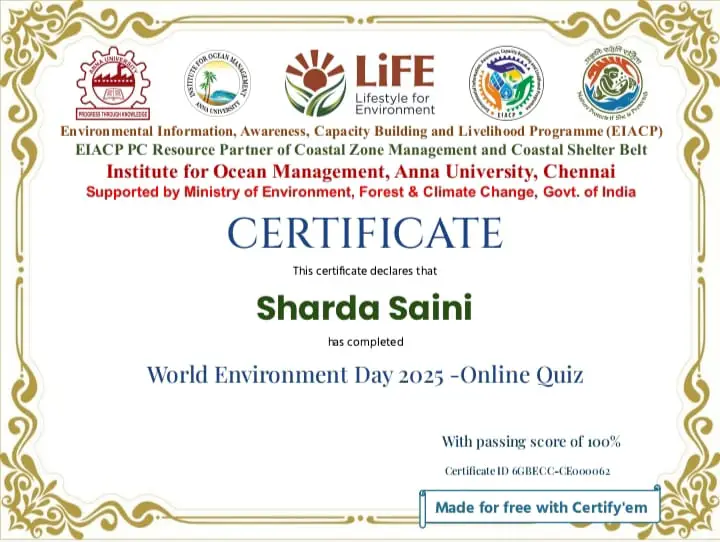 Quiz Contest on World Environment Day 2025