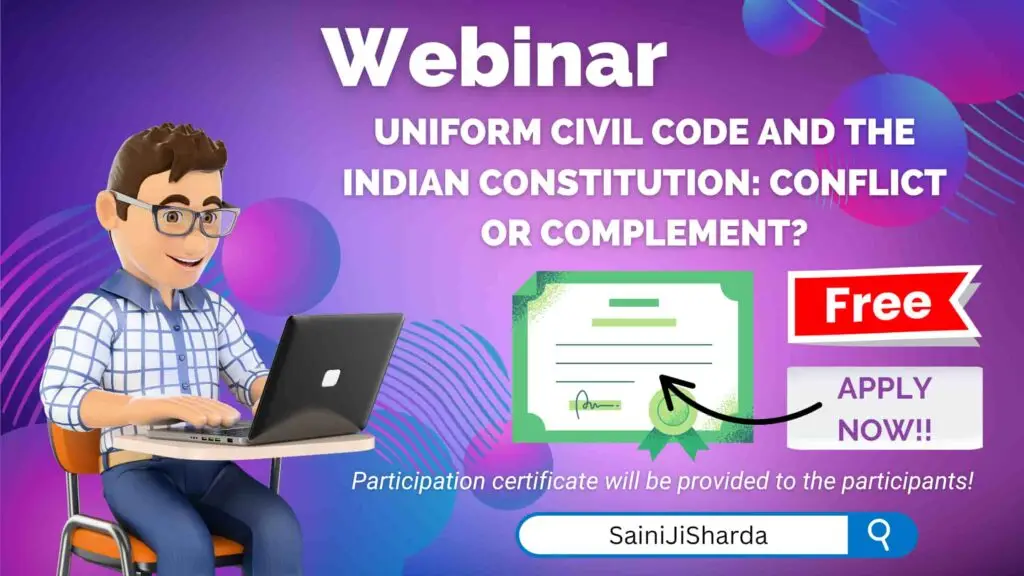 Uniform Civil Code and the Indian Constitution Conflict or Complement