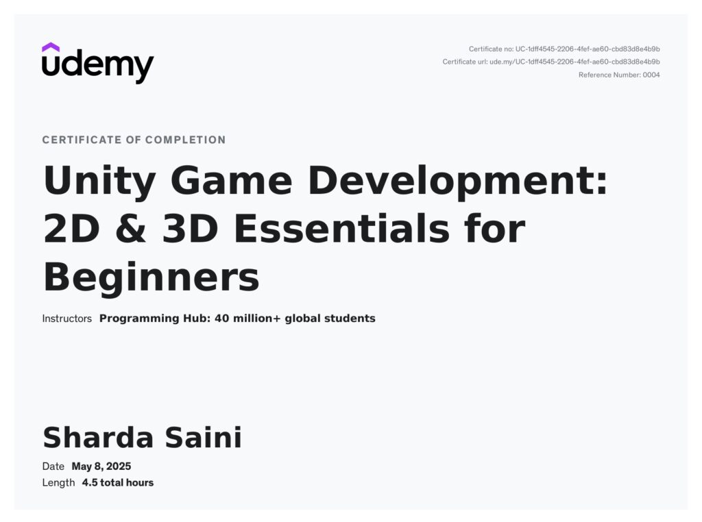 Unity Game Development: 2D & 3D Essentials for Beginners