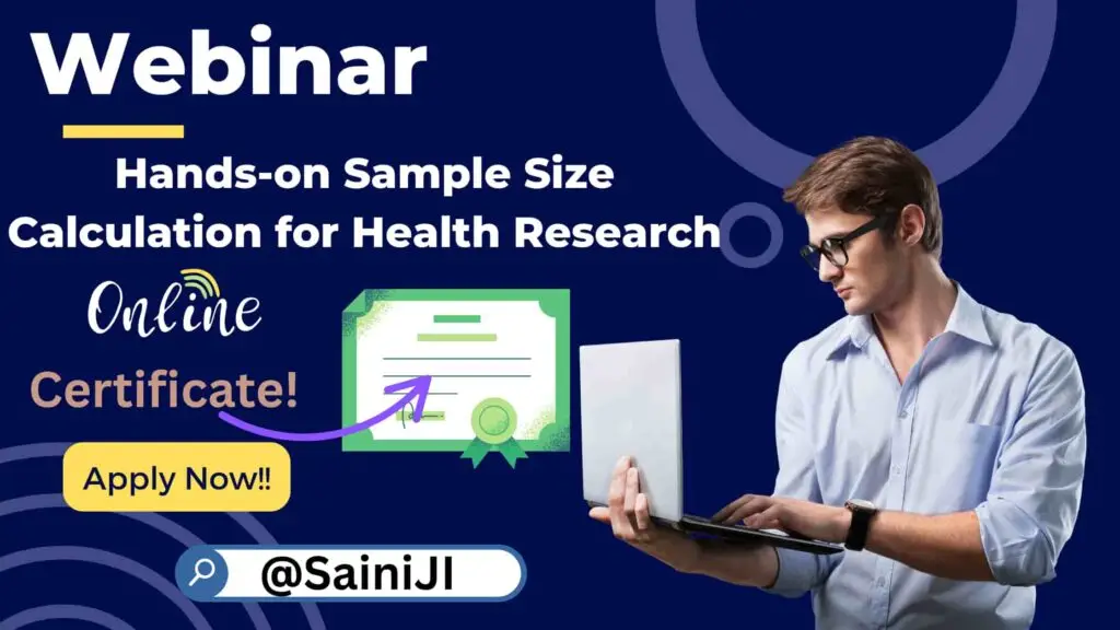 Hands-on Sample Size Calculation for Health Research