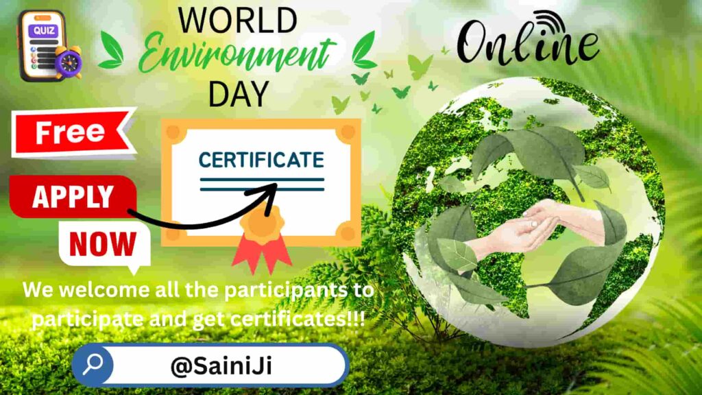 Quiz Competition To Celebrate World Environmental Day