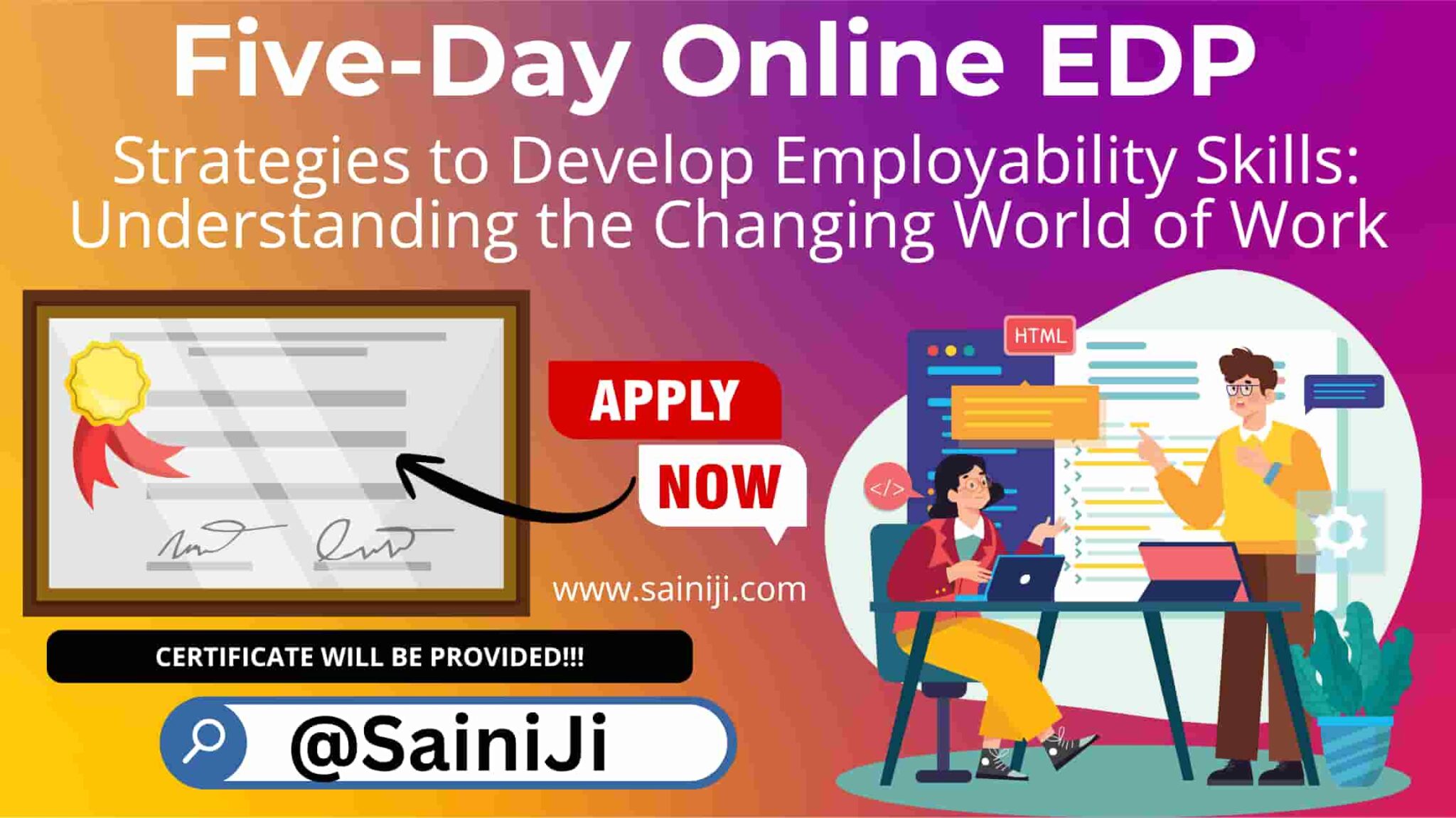 EDP on Strategies to Develop Employability Skills with Certificate
