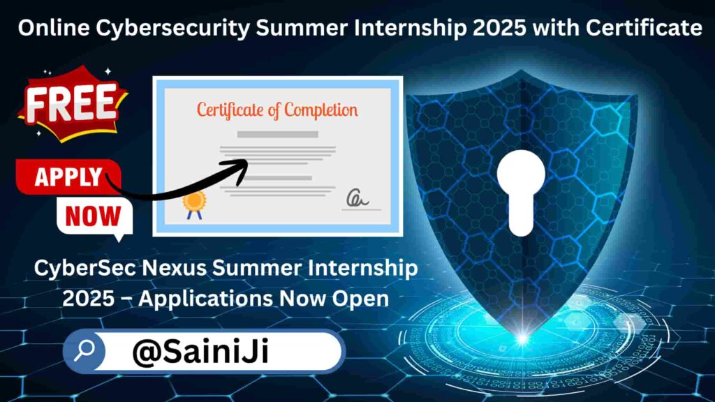 Online Cybersecurity Summer Internship 2025