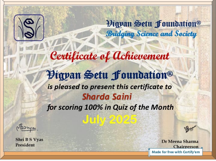 Online Quiz of the Month-July 2025.