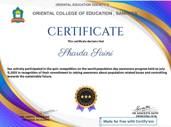 Quiz Competition On the Occasion of World Population Day 2025