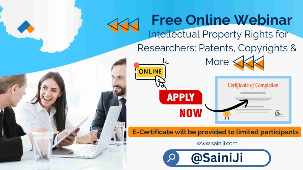 Webinar on Intellectual Property Rights for Researchers