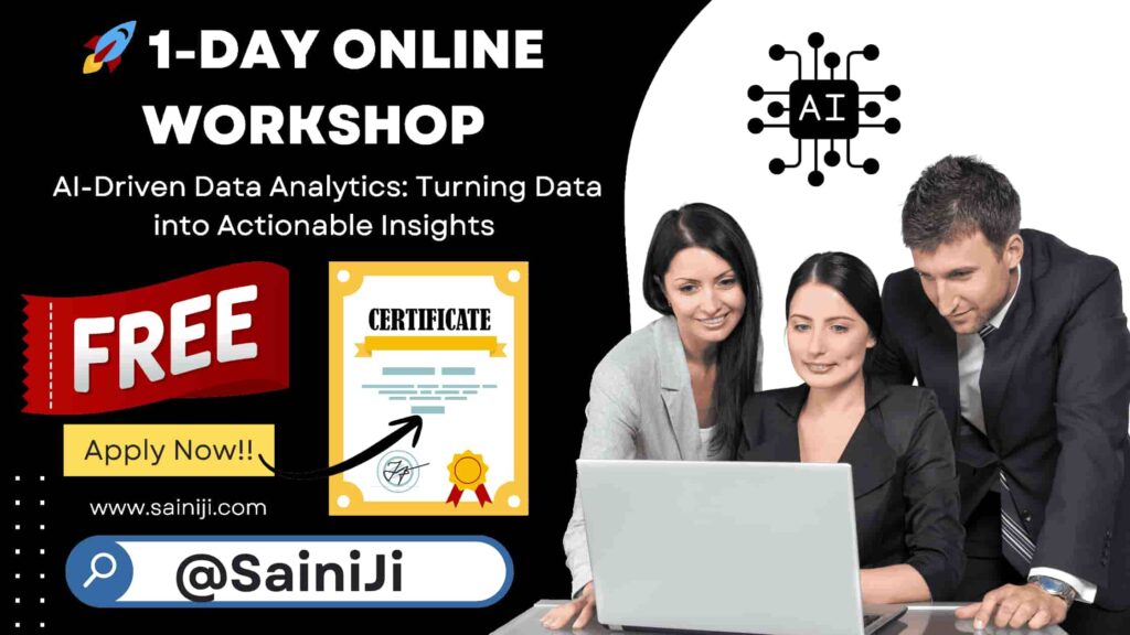 Workshop on AI-Driven Data Analytics Certificate