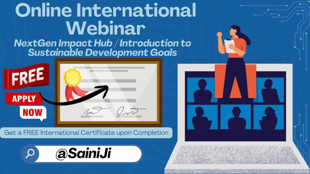 Webinar on Introduction to Sustainable Development Goals