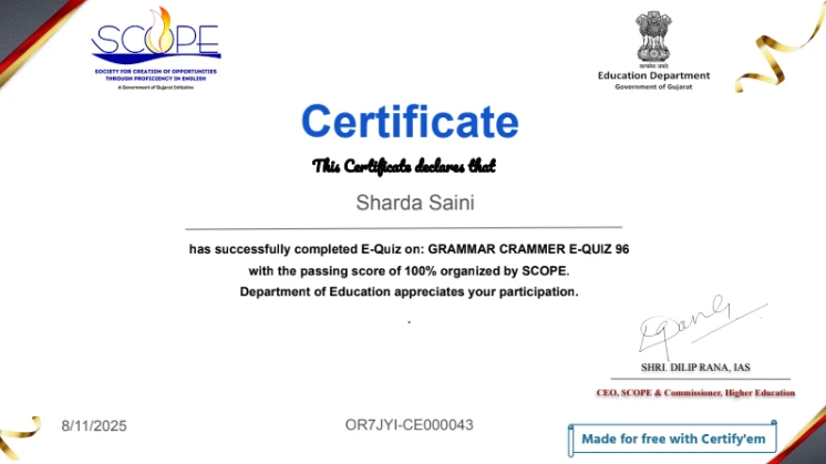 Quiz on Formal English Vocabulary