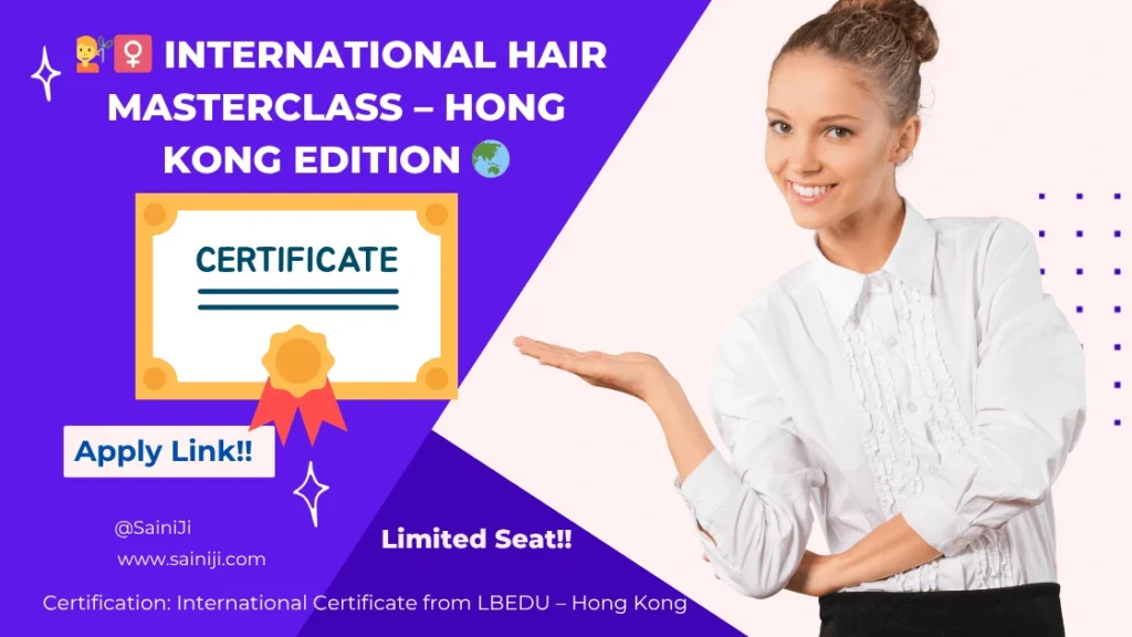 International Hair Style Masterclass Certificate