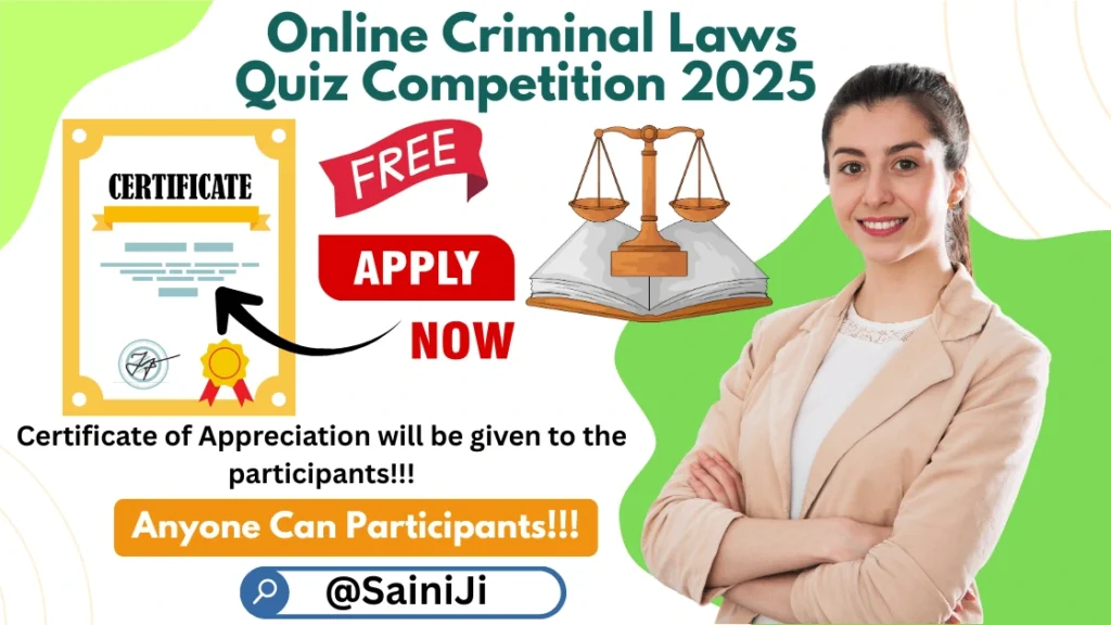 Quiz Contest on New Criminal Laws Certificate Quiz Contest on New Criminal Laws Certificate