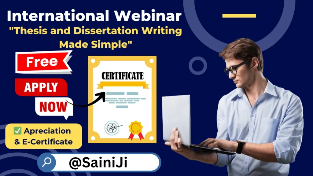 Webinar on Thesis and Dissertation Writing Made Simple