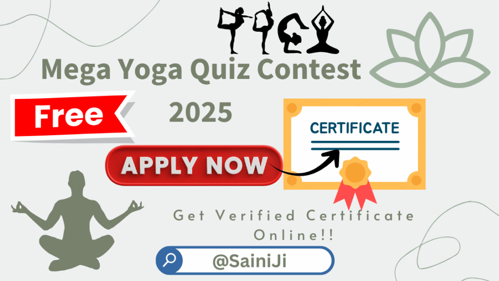Quiz Contest on Mega Yoga 2025 Certificate