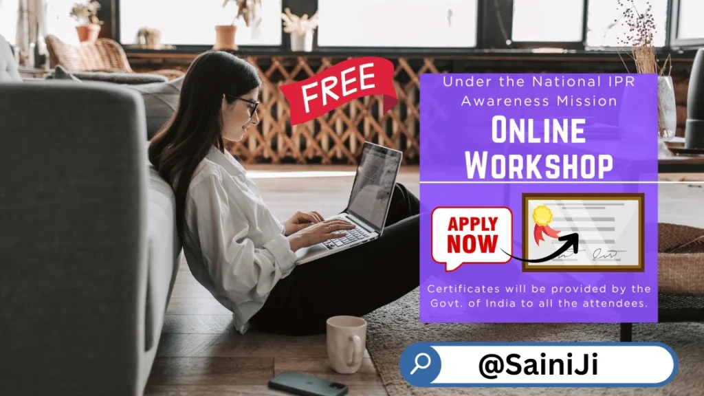 Online Workshop on IPR and Patent Filing Certificate