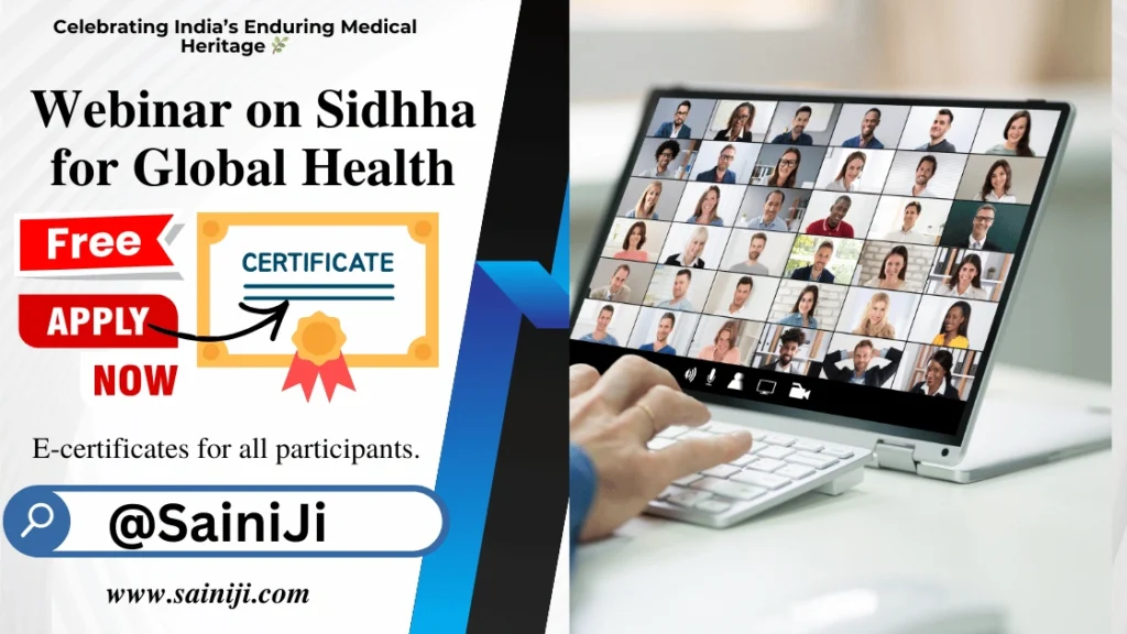 Webinar on Siddha for Global Health Webinar on Siddha for Global Health