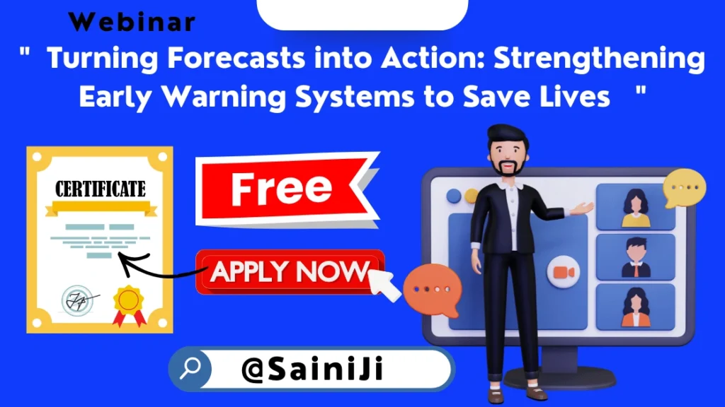 Webinar on Turning Forecasts into Action Certificate