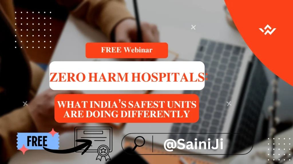 Webinar on Zero Harm Hospitals Certificate