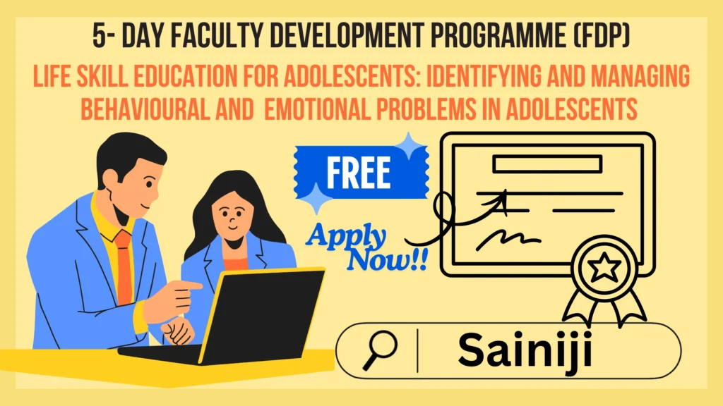 FDP on Life Skill Education For Adolescents FDP on Life Skill Education For Adolescents