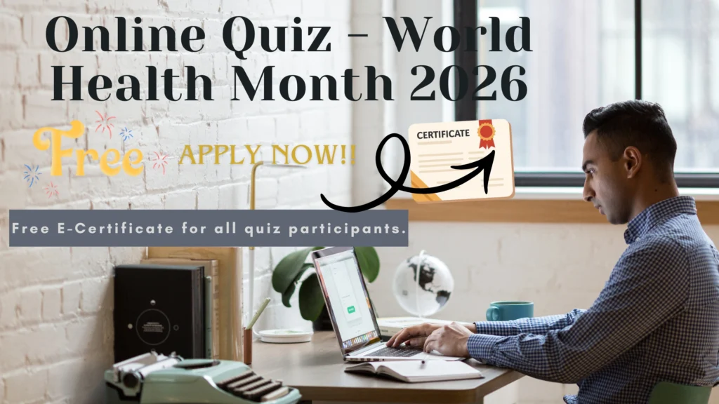 Quiz on World Health Month 2026 Certificate Quiz on World Health Month 2026 Certificate