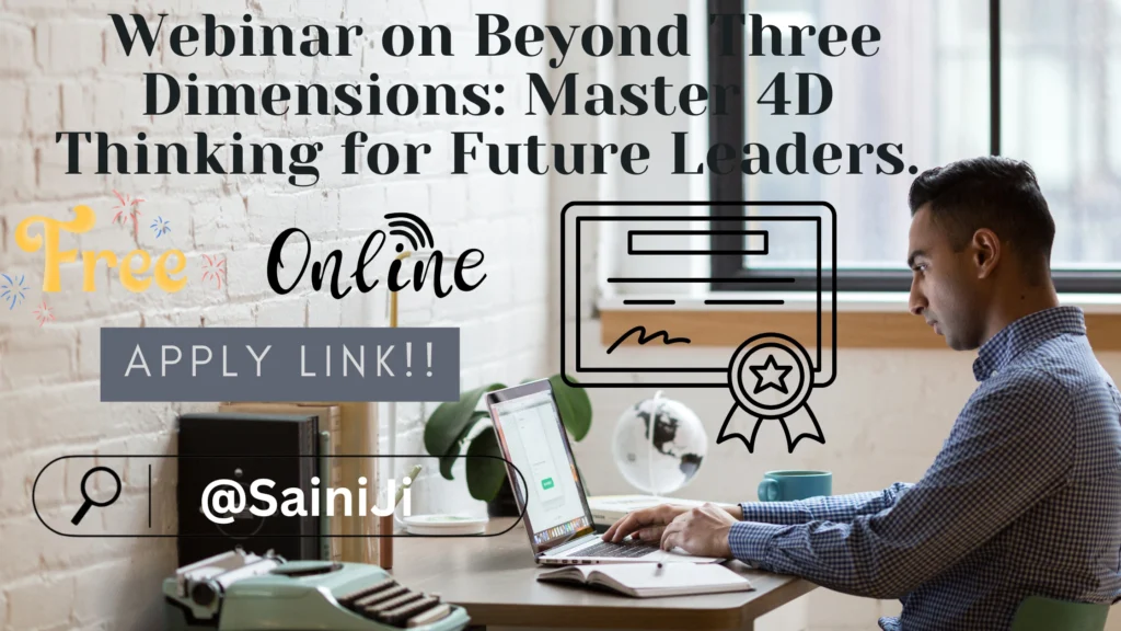 Webinar on Master 4D Thinking for Future Leaders with Certificate