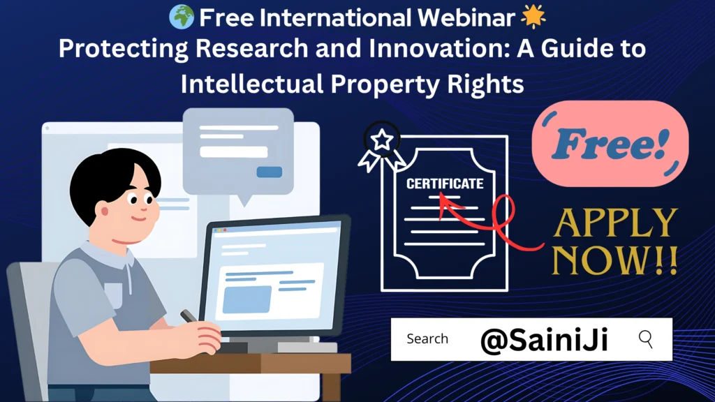 Webinar on Protecting Research and Innovation Certificate