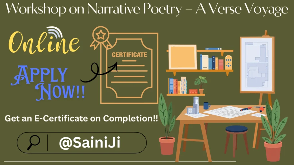Workshop on Narrative Poetry-A Verse Voyage with Certificate