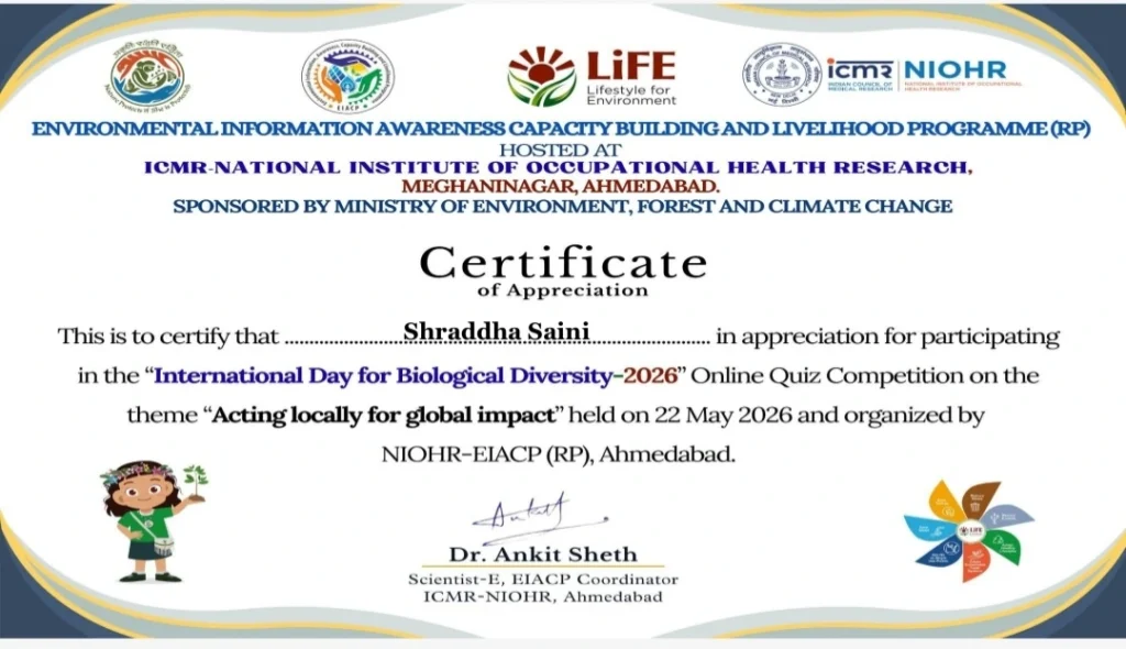 Quiz Competition on International Day for Biological Diversity-2026 Quiz Competition on International Day for Biological Diversity-2026