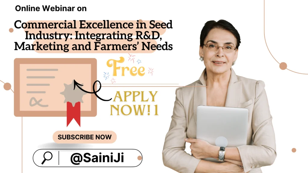 Webinar on Commercial Excellence in Seed Industry