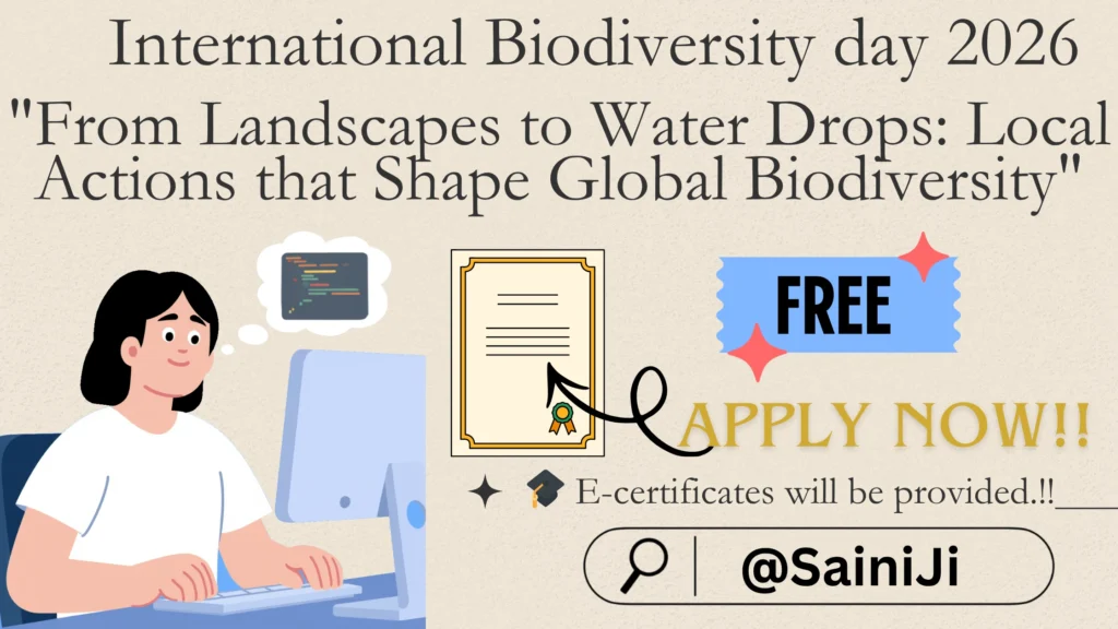 Webinar on International Biodiversity Day Webinar on International Biodiversity Day