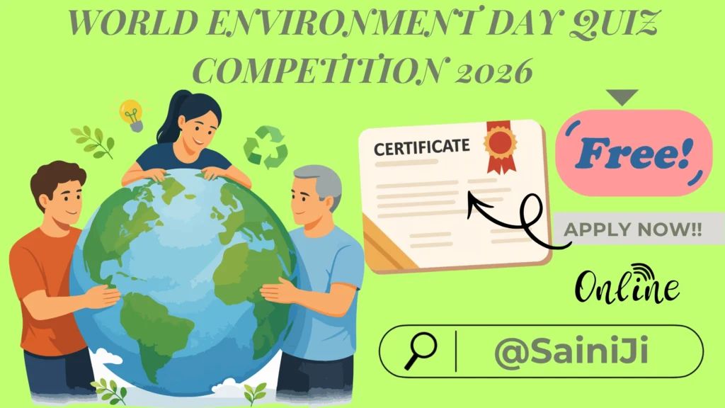 Certificate on World Environment Day 2026