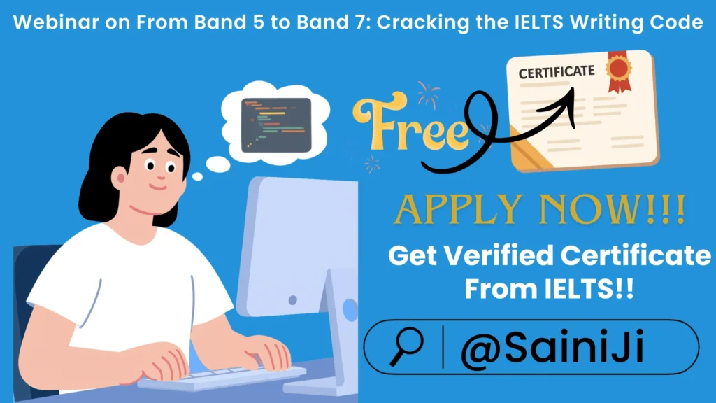 Webinar on Cracking the IELTS Writing Code