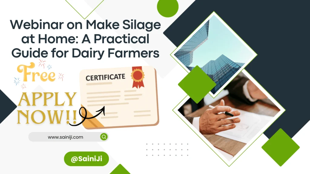 Webinar on Make Silage at Home