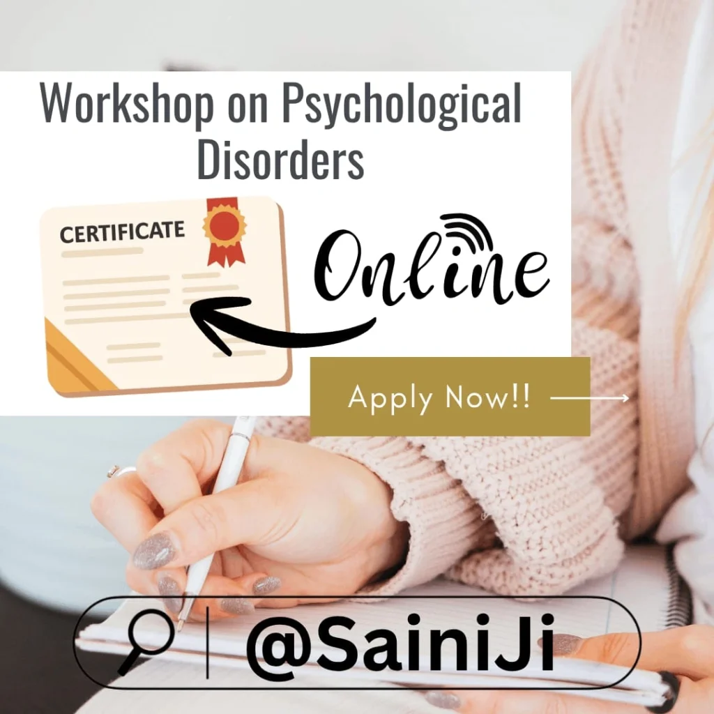 Workshop on Psychological Disorders