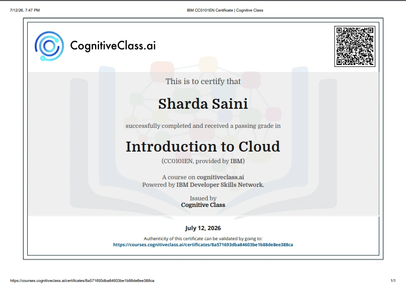 Course on Cloud Computing Certificate Course on Cloud Computing Certificate