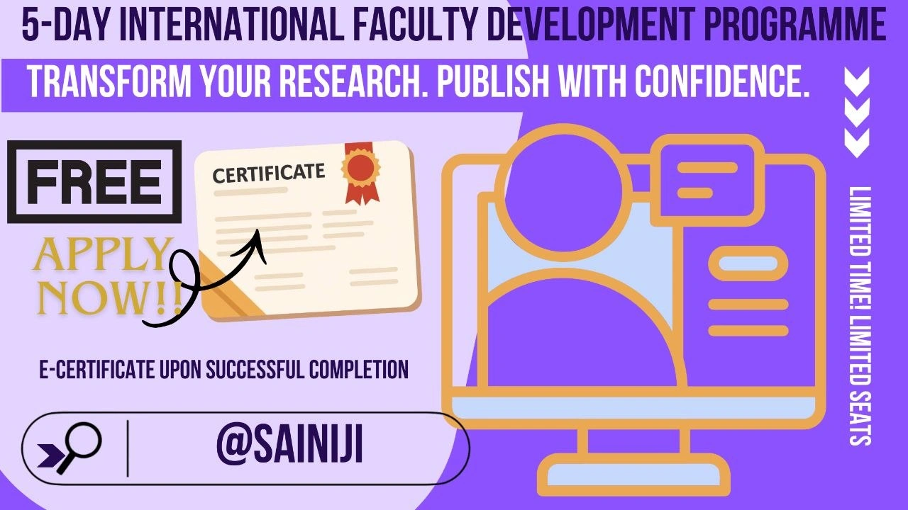 FDP on Researcher's Blueprint-From Idea to Publication FDP on Researcher's Blueprint-From Idea to Publication