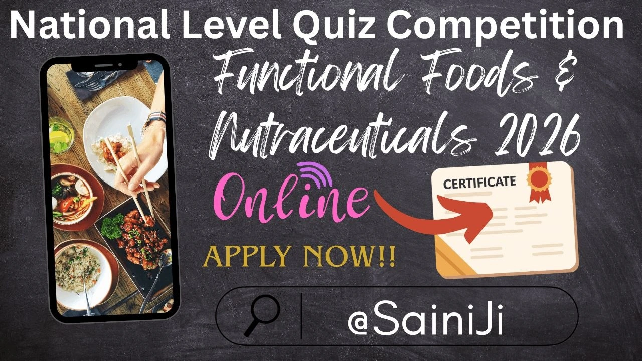 Quiz Contest on Functional Foods & Nutraceuticals Quiz Contest on Functional Foods & Nutraceuticals