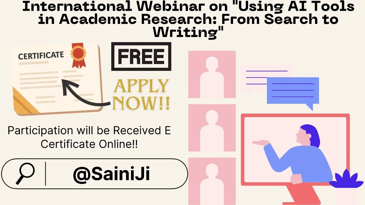 Webinar on Using AI Tools in Academic Research Webinar on Using AI Tools in Academic Research